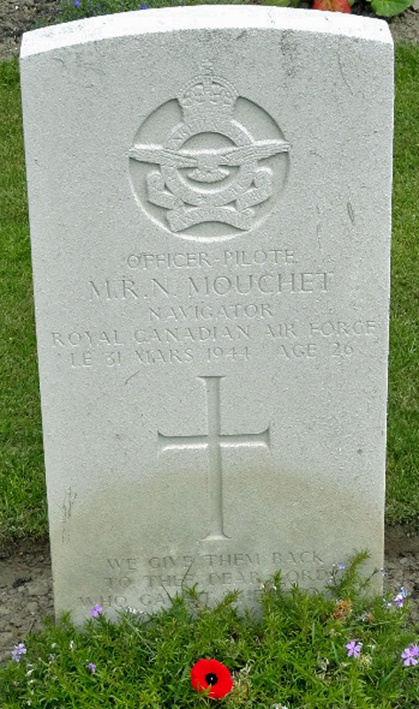F/Sgt Maurice Rene Nicholas Mouchet<br/><br /><br />died March 31st, 1944